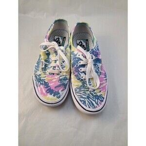 Vans ComfyCush Tie-Dye Sneakers 6.5 Women’s Old Skool Orchid Rainbow Shoes